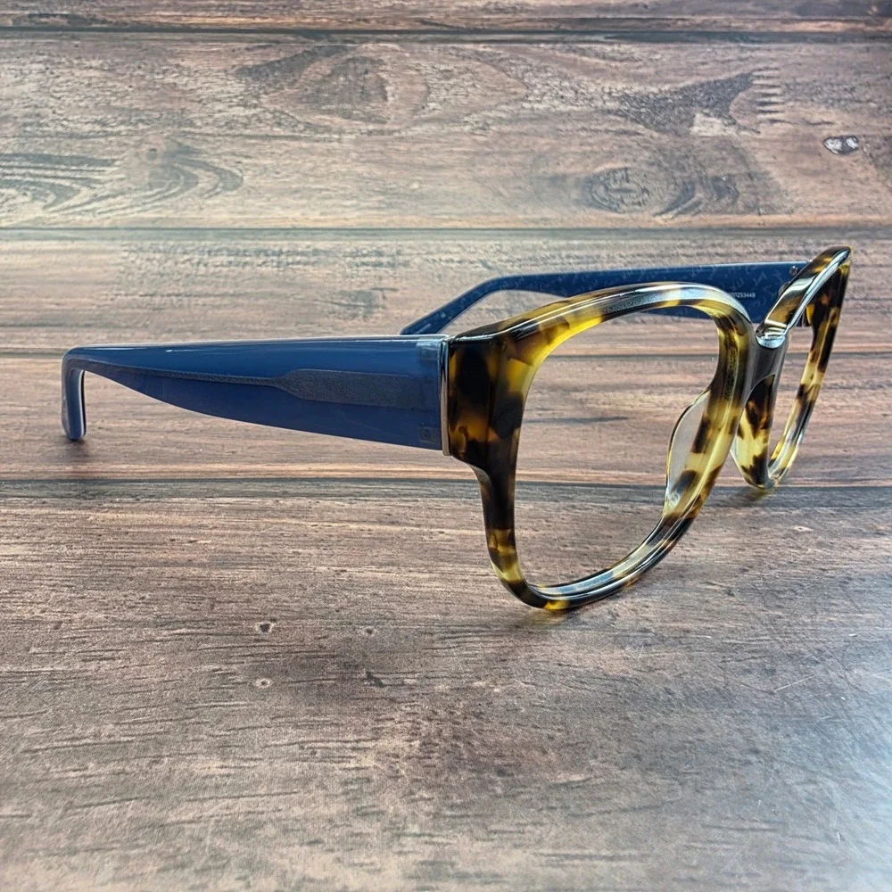 Juicy‎ Couture JU573SSAM Light Havana Tortoise Blue Eyeglasses Frames 57-18-135
